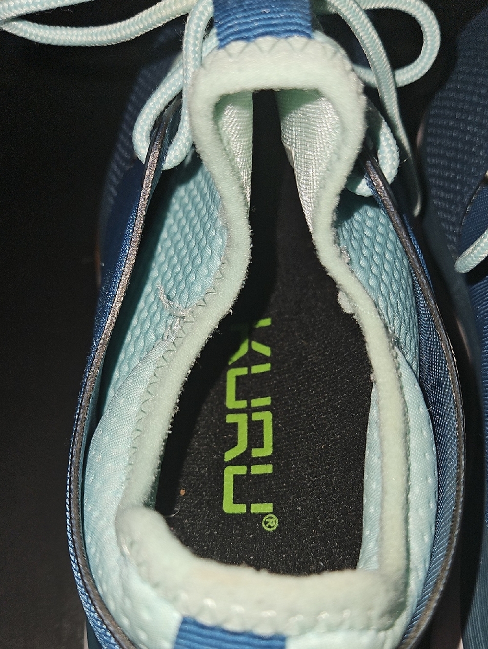 KURU Atom Cloud Blue Athletic Outdoor Trail Comfort Sneakers Size 7.5 Wide - Picture 5 of 14